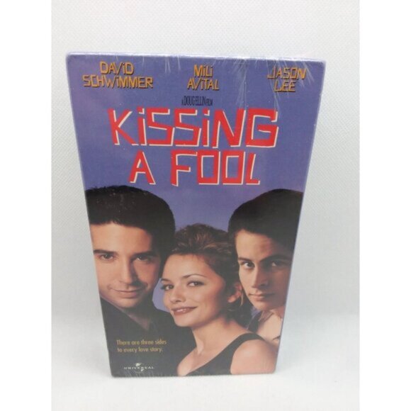 Kissing a Fool VHS Jason Lee David Schwimmer Mili Avital Doug Ellin Sealed - Picture 2 of 9